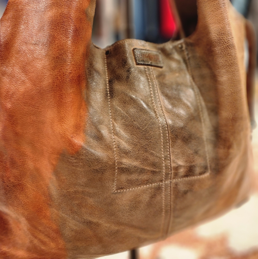 💥SOLD💥BED|STU Distressed Ariel Tan Leather Hobo Bag (RARE COLOR) - Picture 10 of 10